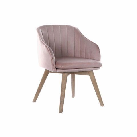 Καρέκλα DKD Home Decor 56 x 55 x 70 cm 56 x 55 x 74 cm Φυσικό Ροζ