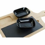 Σετ Ορεκτικών DKD Home Decor Μαύρο Φυσικό Διακοσμητική κανάτα Πλαστική ύλη Πήλινα Σχιστόλιθος Cottage 33 x 19