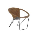 Καρέκλα Τραπεζαρίας DKD Home Decor Μαύρο Ανοιχτό καφέ 81 x 67 x 71 cm