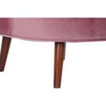 Κάθισμα DKD Home Decor Ροζ Ξύλο πολυεστέρας (65 x 69 x 80 cm)