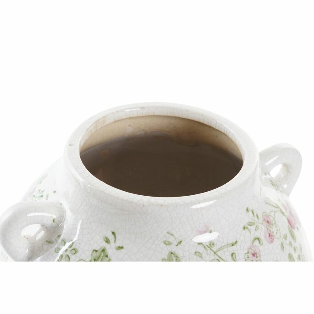 Βάζο DKD Home Decor Λευκό Πράσινο Μπορντό Πήλινα 21 x 20 x 16 cm