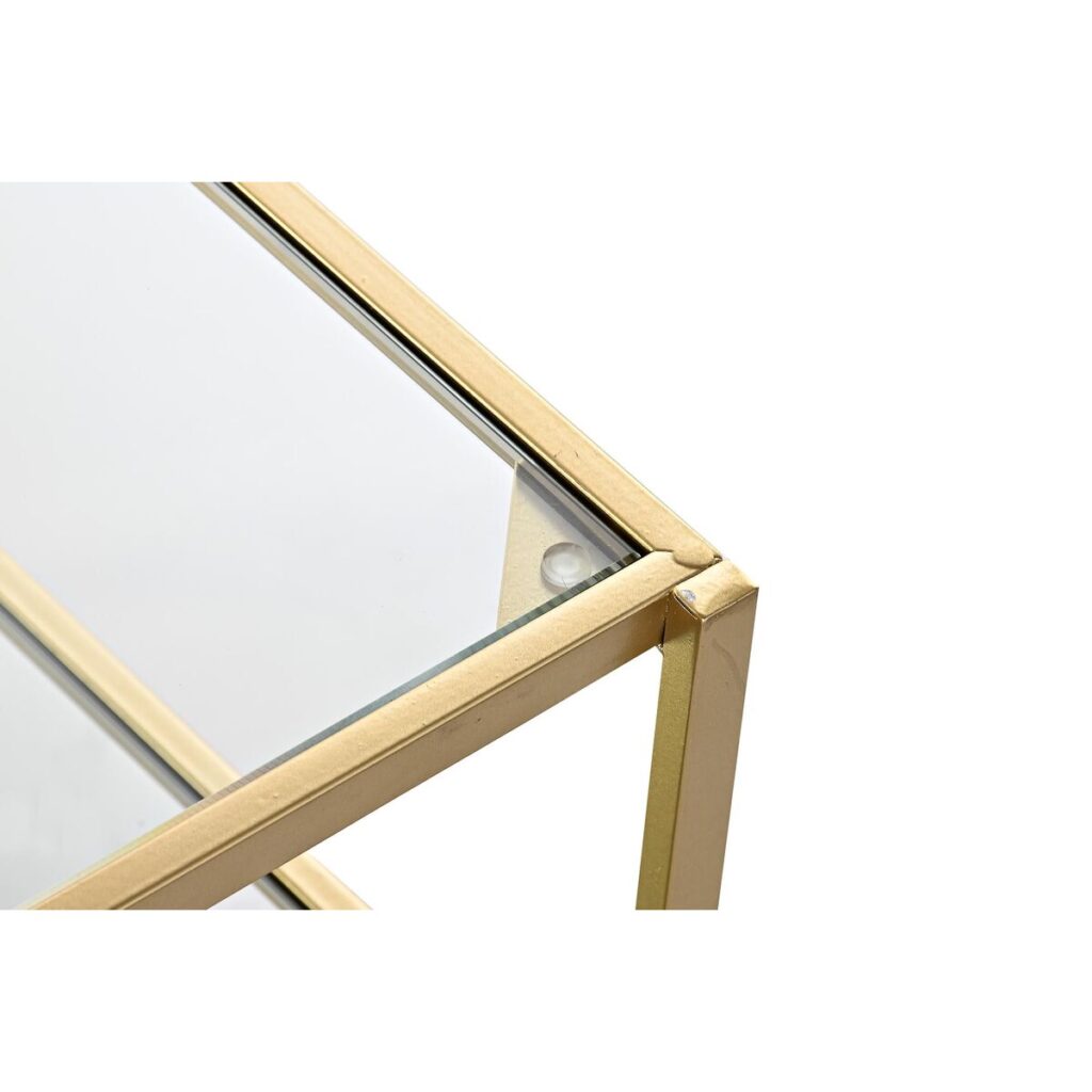 Τραπεζάκι Καφέ DKD Home Decor Χρυσό Καθρέφτης Μέταλλο (120 x 50 x 45 cm)
