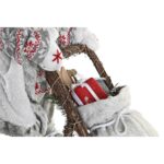 Χριστουγεννιάτικο Στολίδι DKD Home Decor Άη Βασίλης Γκρι Ξύλο 42 x 22 x 48 cm