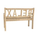 Παγκάκι DKD Home Decor Relax 120 x 44 x 87 cm Φυσικό ξύλο mindi Αλουμίνιο