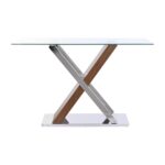 Βοηθητικό Τραπέζι DKD Home Decor Κρυστάλλινο Χάλυβας (120 x 40 x 75 cm)