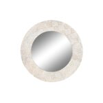 Τοίχο καθρέφτη DKD Home Decor Κρυστάλλινο Λευκό Mandala Ξύλο από Μάνγκο Ξύλο MDF (76 x 4 x 76 cm)
