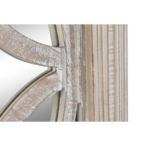 Τοίχο καθρέφτη DKD Home Decor Κρυστάλλινο Λευκό Ξύλο MDF Μαρινάτος (60 x 2