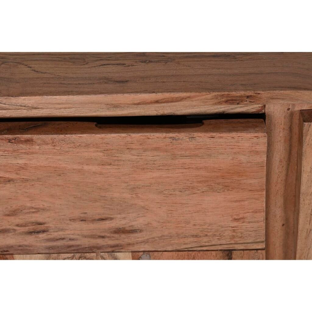 Σκευοθήκη DKD Home Decor 142 x 40 x 81 cm Μαύρο Μέταλλο Καφέ ξύλο ακακίας