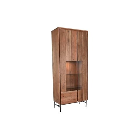 Eκθεσιακό σταντ DKD Home Decor 80 x 40 x 197 cm Κρυστάλλινο Αλουμίνιο ξύλο ακακίας