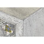 Τηλεόραση DKD Home Decor Λευκό Μπεζ Γκρι Πολύχρωμο Κεραμικά Ξύλο από Μάνγκο 130 x 40 x 56 cm