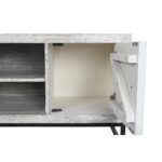 Τηλεόραση DKD Home Decor Λευκό Μπεζ Γκρι Πολύχρωμο Κεραμικά Ξύλο από Μάνγκο 130 x 40 x 56 cm