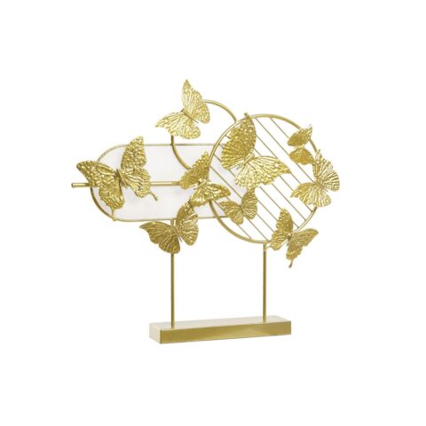Διακοσμητική Φιγούρα DKD Home Decor Χρυσό Μέταλλο Πεταλούδες (63 x 9 x 58