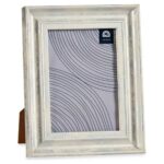Κορνίζα Γκρι Κρυστάλλινο Ξύλο Πλαστική ύλη (19 x 2 x 24 cm)
