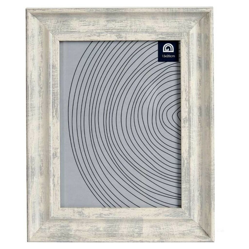 Κορνίζα Γκρι Κρυστάλλινο Ξύλο Πλαστική ύλη (21 x 2 x 26 cm)
