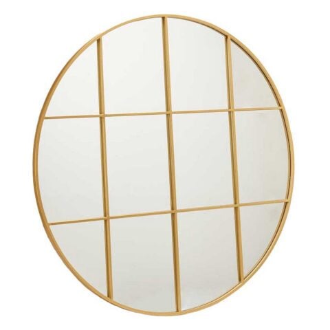 Τοίχο καθρέφτη Στρόγγυλο Χρυσό Μέταλλο (100 x 2