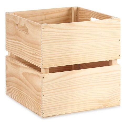 Κουτί αποθήκευσης Φυσικό ξύλο πεύκου (30 x 30 x 30 cm)