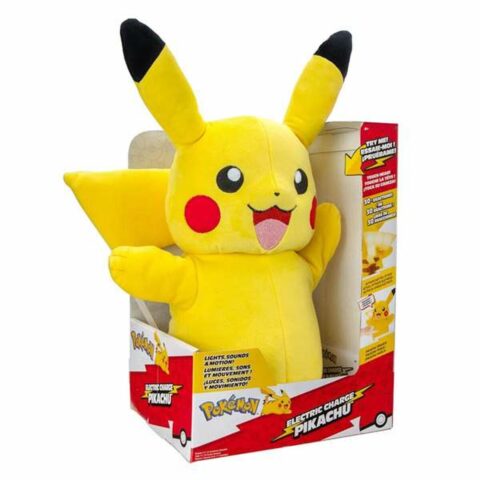 Αρκουδάκι Pokémon Electric Charge Pikachu 32 cm Ηλεκτρονικό Υφασμάτινο