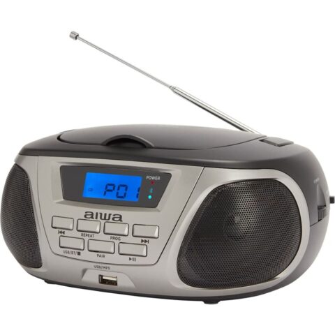 CD Ραδιόφωνο Bluetooth MP3 Aiwa BBTU300TN    5W Γκρι Μαύρο Τιτάνιο