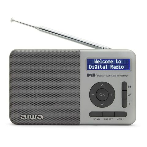 Ψηφιακό Φορητό Ραδιόφωνο Aiwa RD40DABSL Ασημί FM Γκρι DAB+