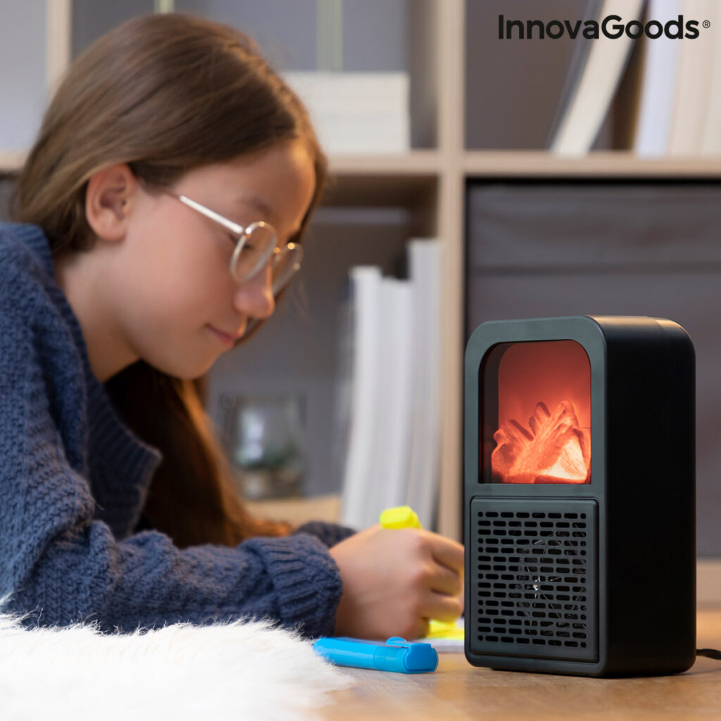 Επιτραπέζιος Θερμαντήρας 3D Εφέ Φλόγας Flehatt InnovaGoods