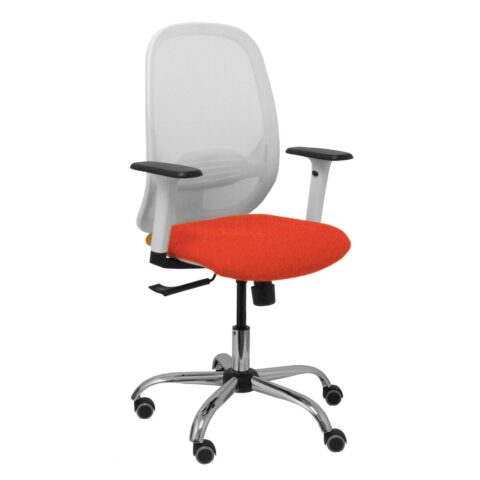 Καρέκλα Γραφείου P&C 354CRRP Λευκό Σκούρο Πορτοκαλί