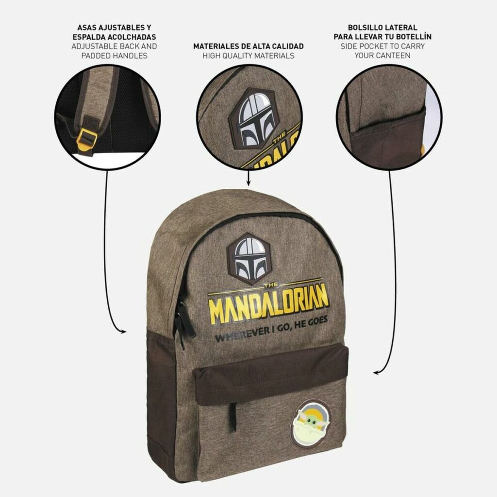 Σακίδιο Πλάτης Casual The Mandalorian 2100003718_ Σκούρο πράσινο (31 x 44 x 16 cm)