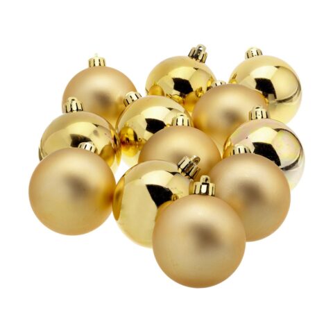 Χριστουγεννιάτικες μπάλες Decoris Χρυσό (Ø6 cm)
