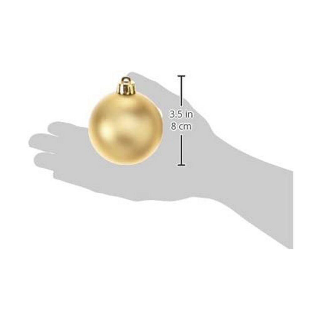 Χριστουγεννιάτικες μπάλες Decoris Χρυσό (Ø6 cm)