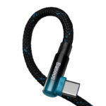 Baseus Elbow 1m 100W USB to USB-C angled cable (black-blue)
