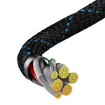 Baseus Elbow 1m 100W USB to USB-C angled cable (black-blue)