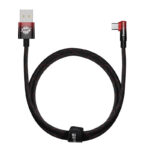 Baseus Elbow 1m 100W USB to USB-C angled cable (black-red)