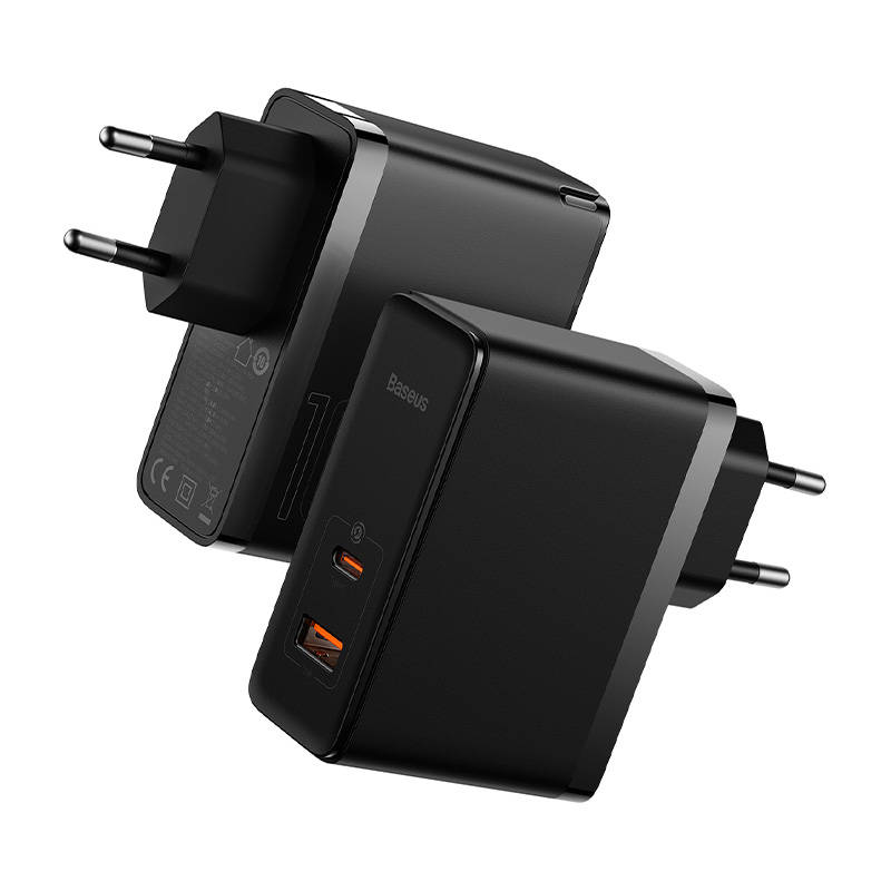 Wall charger Baseus GaN USB-C + USB