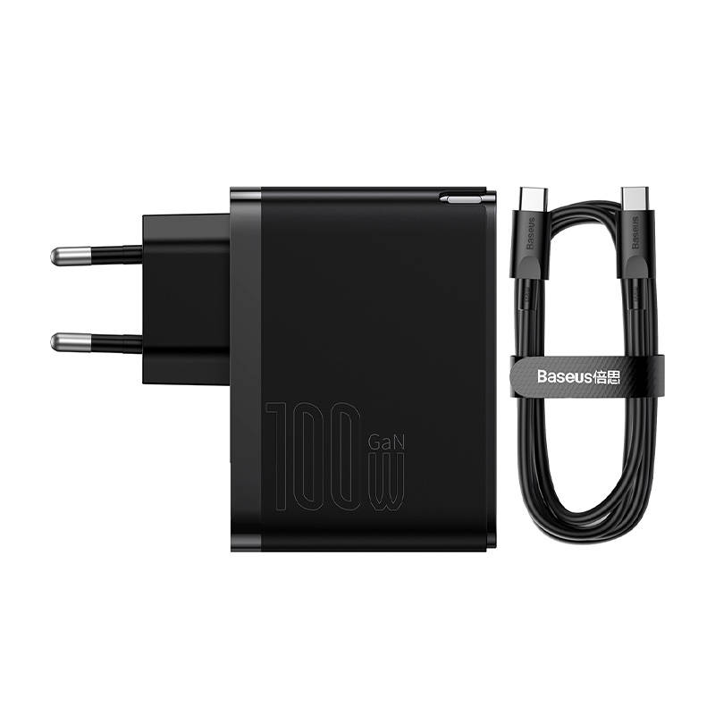 Wall charger Baseus GaN USB-C + USB