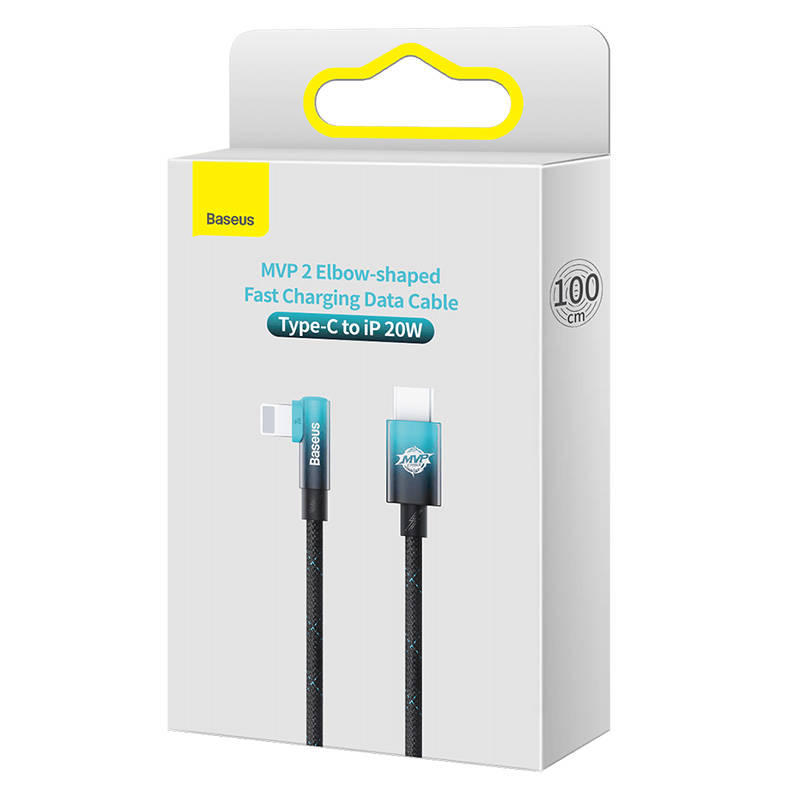 Baseus USB-C to Lightning MVP 20W 1m Cable (Black-blue)