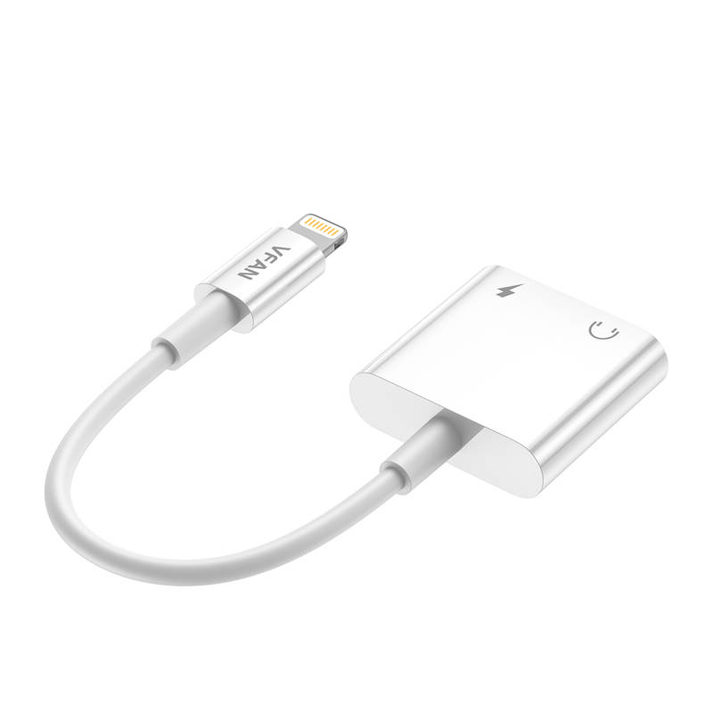 Cable Vipfan L10 Lightning to Lightning + mini jack 3.5mm AUX