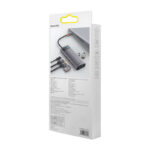 USB-C to 2x USB 3.0 + 2x HDMI + USB 2.0 + USB-C PD + Ethernet RJ45 + microSD/SD