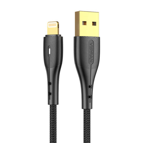 USB to Lightning cable Vipfan Nano Gold X07