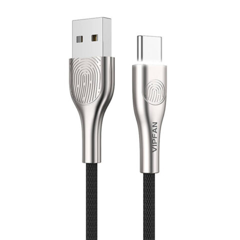 USB to USB-C cable Vipfan Fingerprint Touch Z04