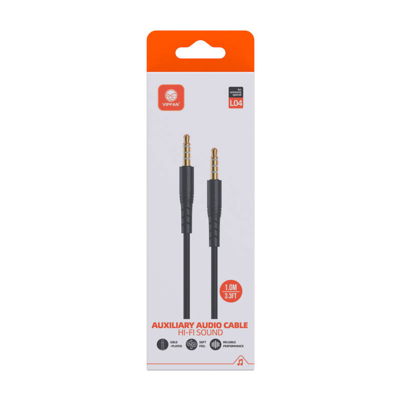 Mini jack 3.5mm AUX cable Vipfan L04 1m