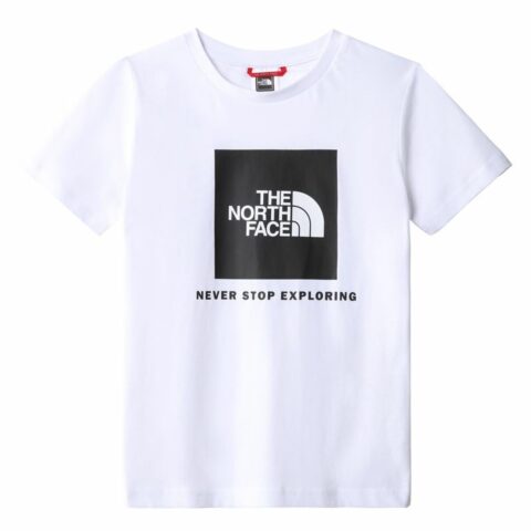 Παιδικό Μπλούζα με Κοντό Μανίκι The North Face Teens Box Λευκό