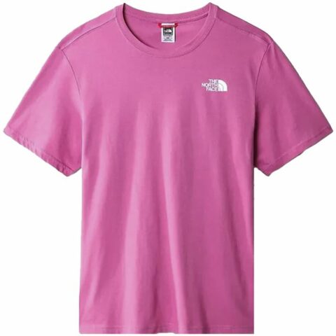 Ανδρική Μπλούζα με Κοντό Μανίκι The North Face Box Logo Ροζ