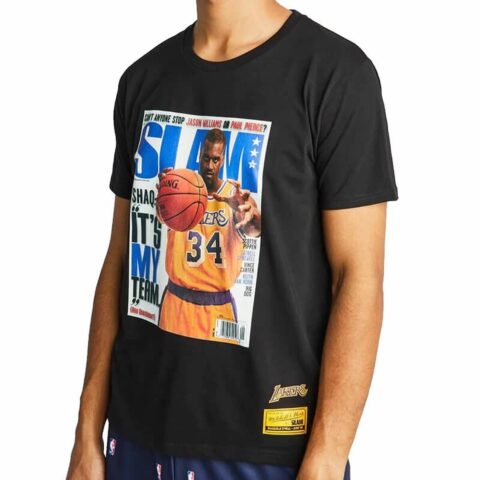 Ανδρική Μπλούζα με Κοντό Μανίκι Mitchell & Ness LA Lakers Shaq Μαύρο