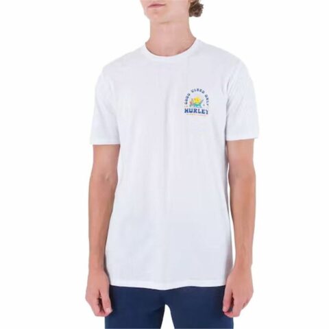 Ανδρική Μπλούζα με Κοντό Μανίκι Hurley Everyday Vacation Λευκό