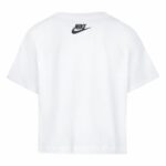 Παιδικό Μπλούζα με Κοντό Μανίκι Nike Knit Λευκό
