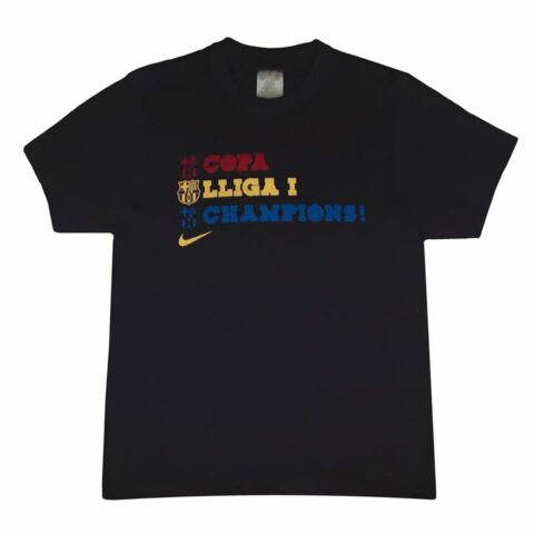 Ανδρικά Κοντομάνικα Πουκάμισα Ποδοσφαίρου Nike Barça Triplete Μαύρο