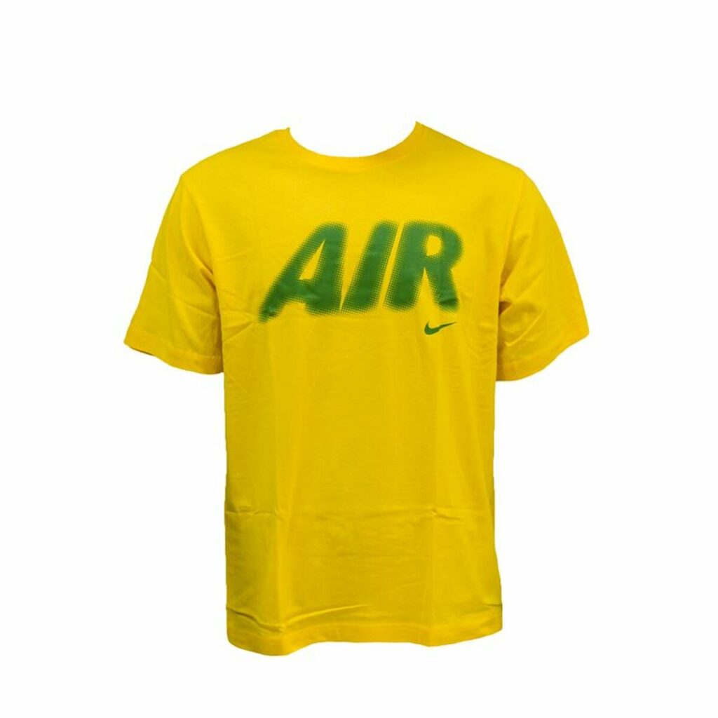 Ανδρική Μπλούζα με Κοντό Μανίκι Nike Air Πράσινο Κίτρινο