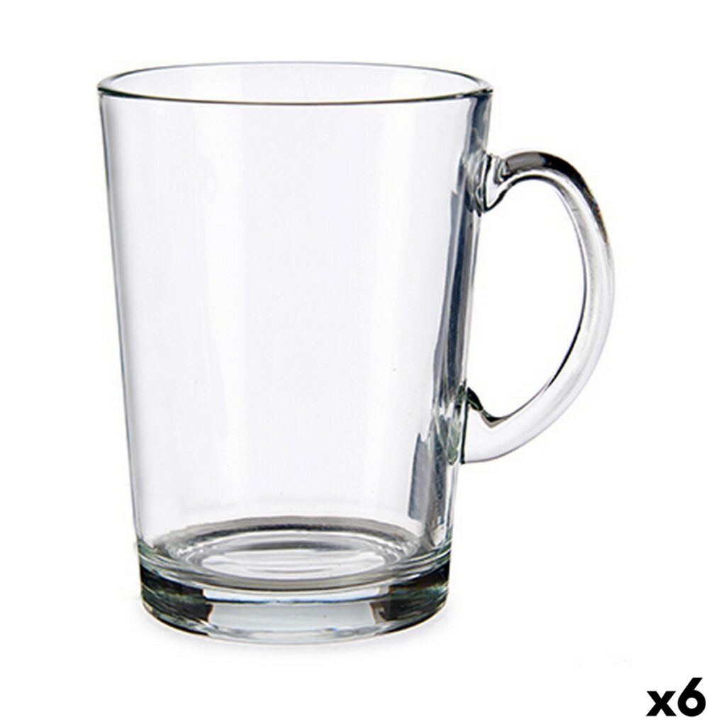 Κούπα Φλιτζάνι Διαφανές Γυαλί (250 ml) (x6)