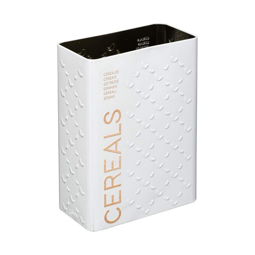 Κουτί Πολλαπλών Χρήσεων Nature Scandi Δημητριακά Μέταλλο Λευκό 750 gr
