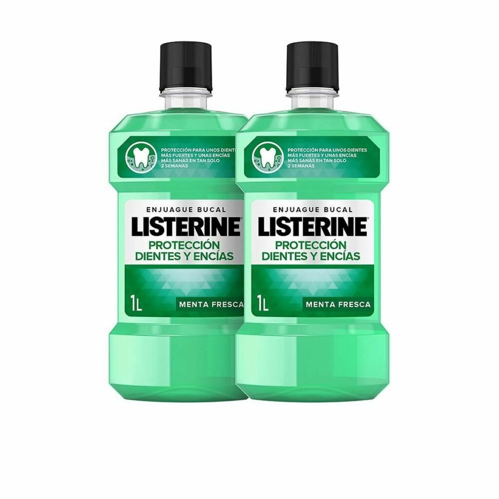 Στοματικό Διάλυμα Listerine 7301104 Υγιή Ούλα και Γερά Δόντια 1 L (2 x 1 L)