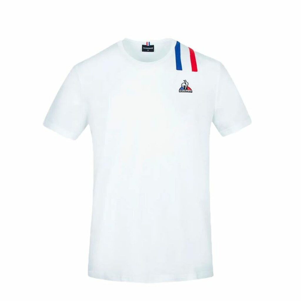Unisex Μπλούζα με Κοντό Μανίκι Le coq sportif Λευκό